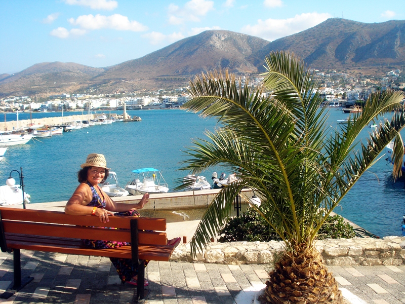 Palmu ēnā pie Krētas jūras.
Autors: no personiskā albuma