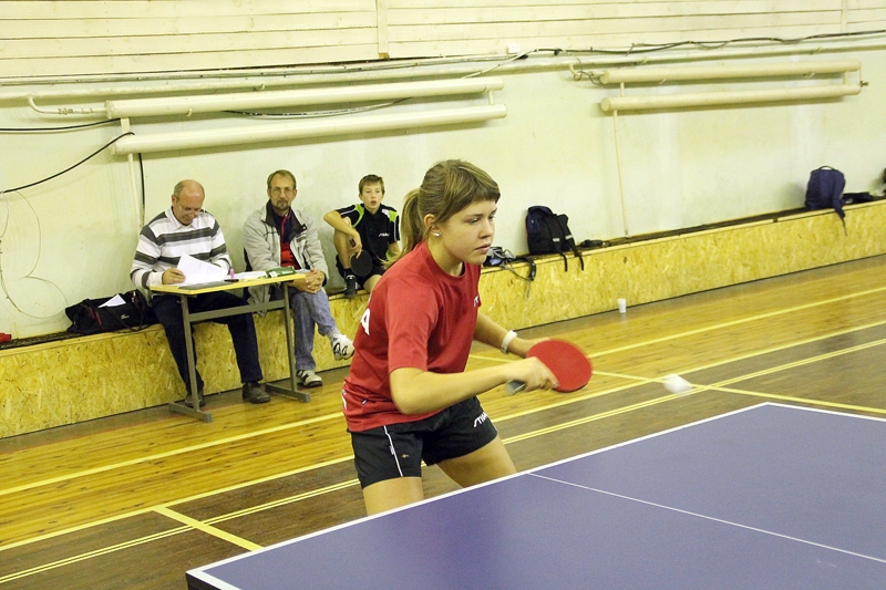 Beāte Jašuka no Iecavas uzvarēja 1. līgas sacensībās starp meitenēm.
Autors: Uldis Varnevičs