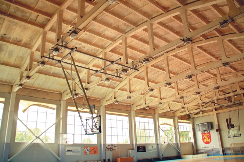 Pirms gada veikta rūpīga pārbaude sporta namā «Mēmele».
Autors: no «Bauskas Dzīves» arhīva