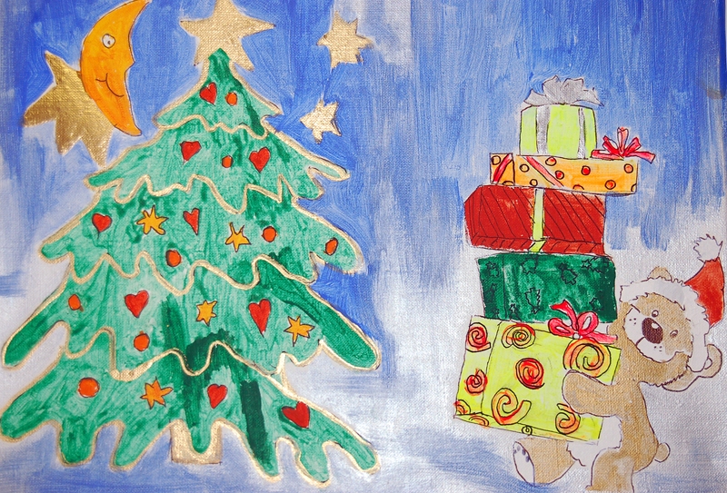 SOS ciemata bērnu zīmētā kartīte. Publicitātes foto.
Autors: publicitātes foto