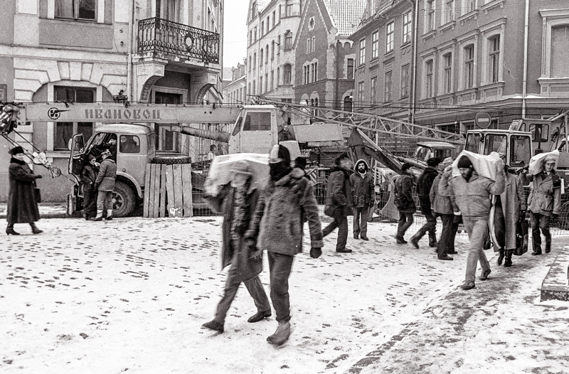 Rīga 1991. gada janvārī.
Autors: Foto – Arnis Indriks