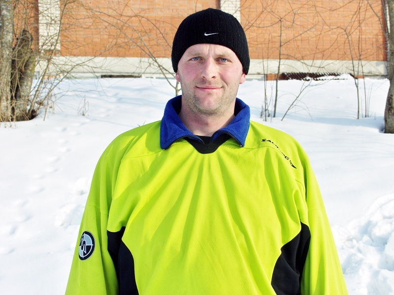 Gvido Kalnmalis, Mežotnes hokeja turnīra organizators. 
Autors: no «Bauskas Dzīves» arhīva