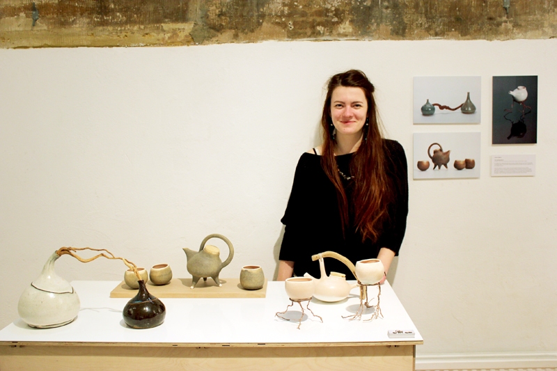 Laima Grigone izstādē «Trinity» galerijā Kentā.
Autors: Foto no personiskā albuma.