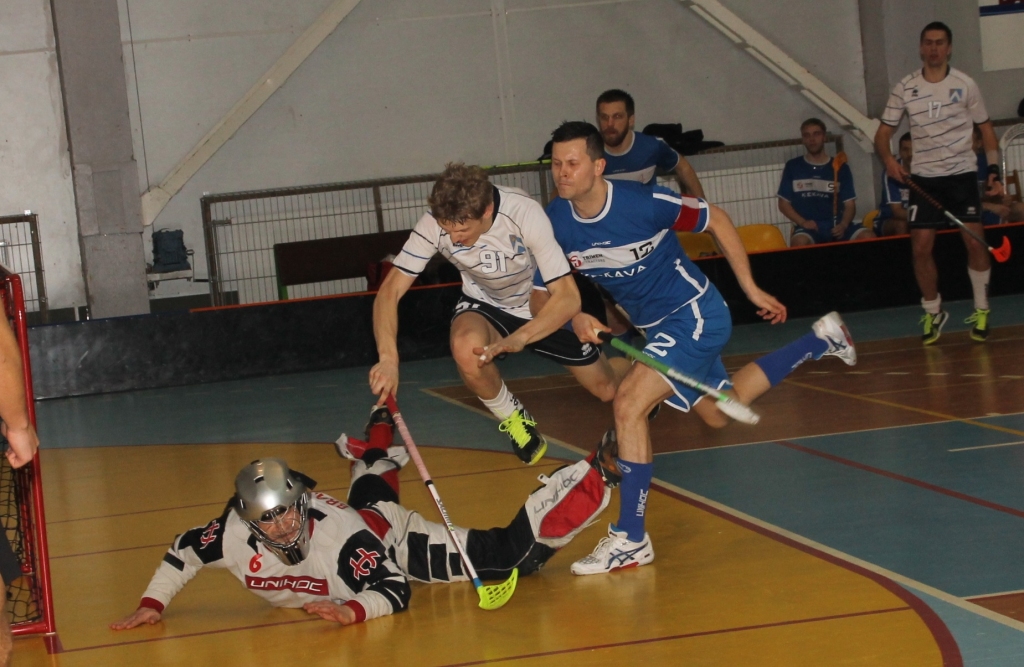 Savus 200 vārtus Latvijas Florbola virslīgas spēlēs guva Pēteris Zeltiņš.
Autors: Uldis Varnevičs