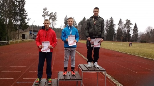 Haralds Ladusānas un Roberts Gļauda – diska mešanas čempionāta godalgoto vietu ieguvēji. 
Autors: lat-athletics.lv