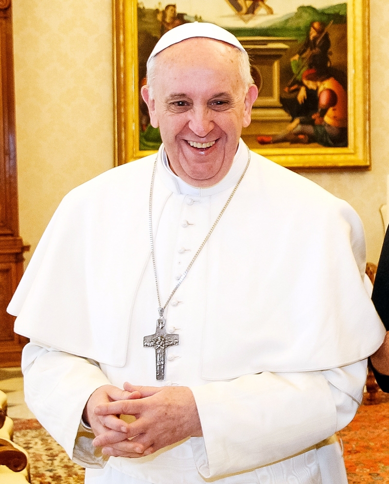 Romas Katoļu baznīcas pāvests Francisks. 
Autors: wikipedia.org