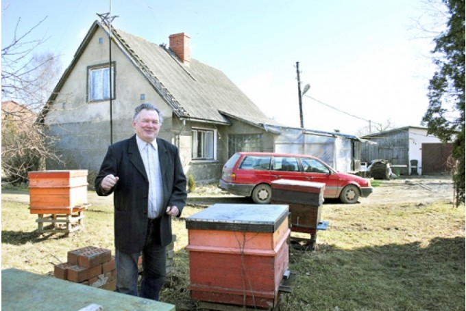 Latvijas Biškopības biedrības Bauskas nodaļas vadītājs Oskars Spalis.
Autors: No arhīva.