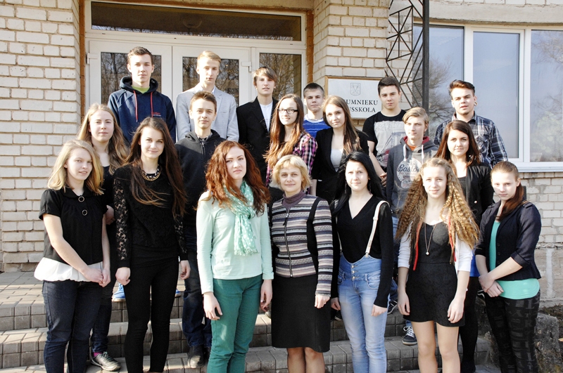 Vecumnieku vidusskolas 9.a klase.
Autors: Foto – Ivars Bogdanovs