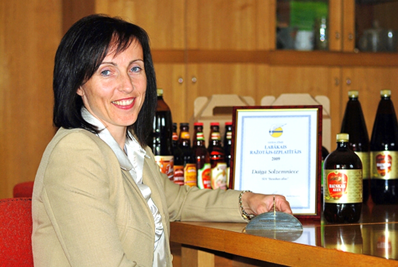 Daiga Solzemniece, SIA «Bauskas alus» komercdirektore.
Autors: Foto no «Bauskas Dzīves» arhīva.