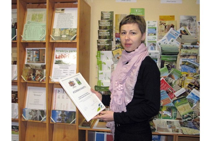  Bauskas TIC vadītāja Inese Turkupole-Zilpure.
Autors: No arhīva.