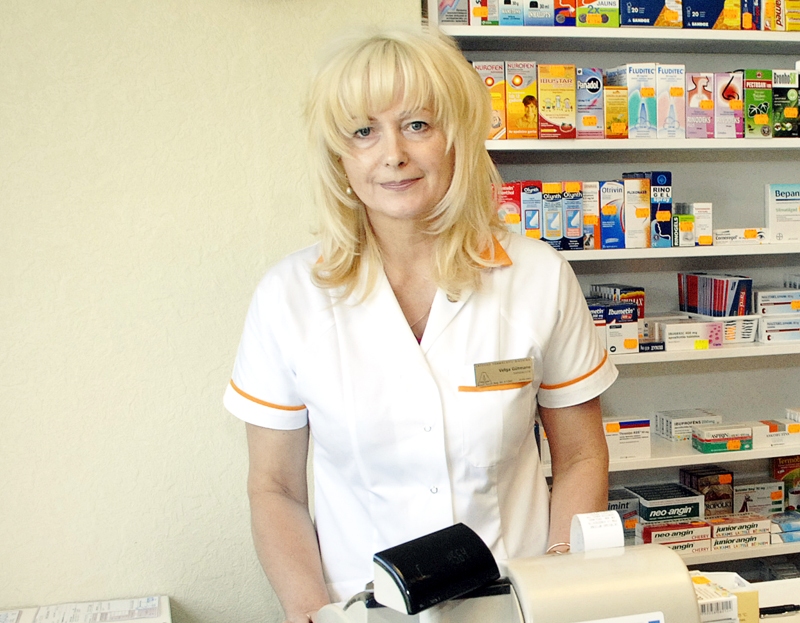Velga Gūtmane, jaunatvērtās aptiekas vadītāja Pilsrundālē. 
Autors: Ivars Bogdanovs