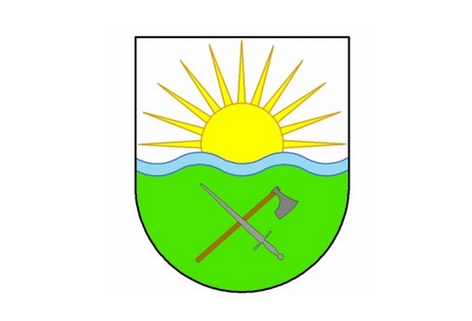 Izvēlētais Vecsaules ģērbonis. Autors Jānis Ķēniņš.