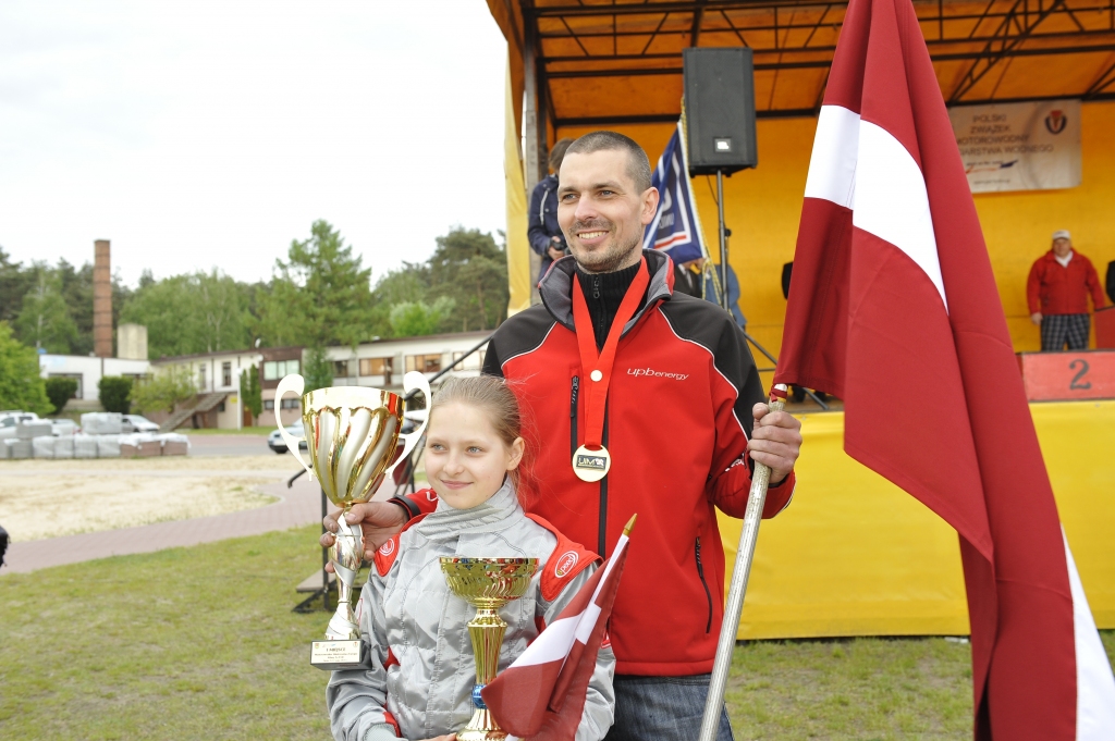 Endija Zaumane kopā ar Eiropas čempionu Mārtiņu Bergholcu. 
Autors: No albuma.