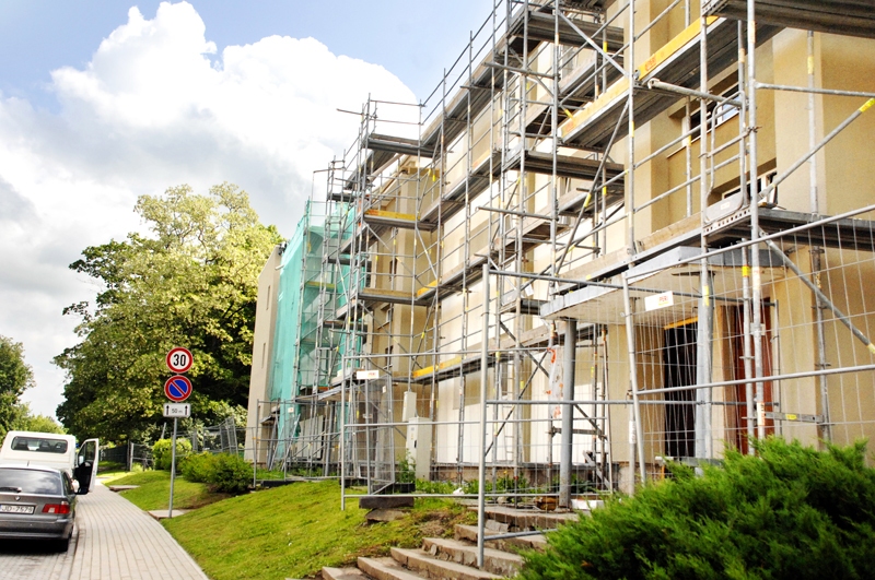 Māja Plūdoņa ielā 58 pamazām iegūst gaidītās aprises.
Autors: Ivars Bogdanovs