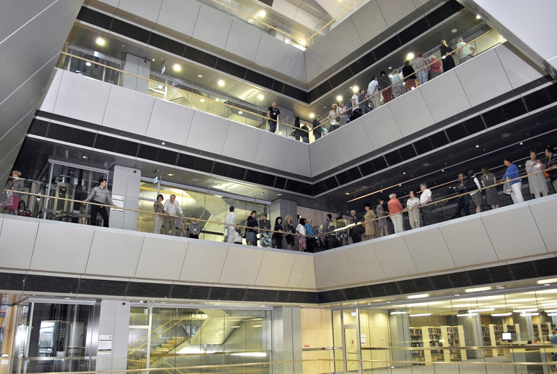 Bibliotēkas iekšskats.
Autors: Māris Krūmiņš