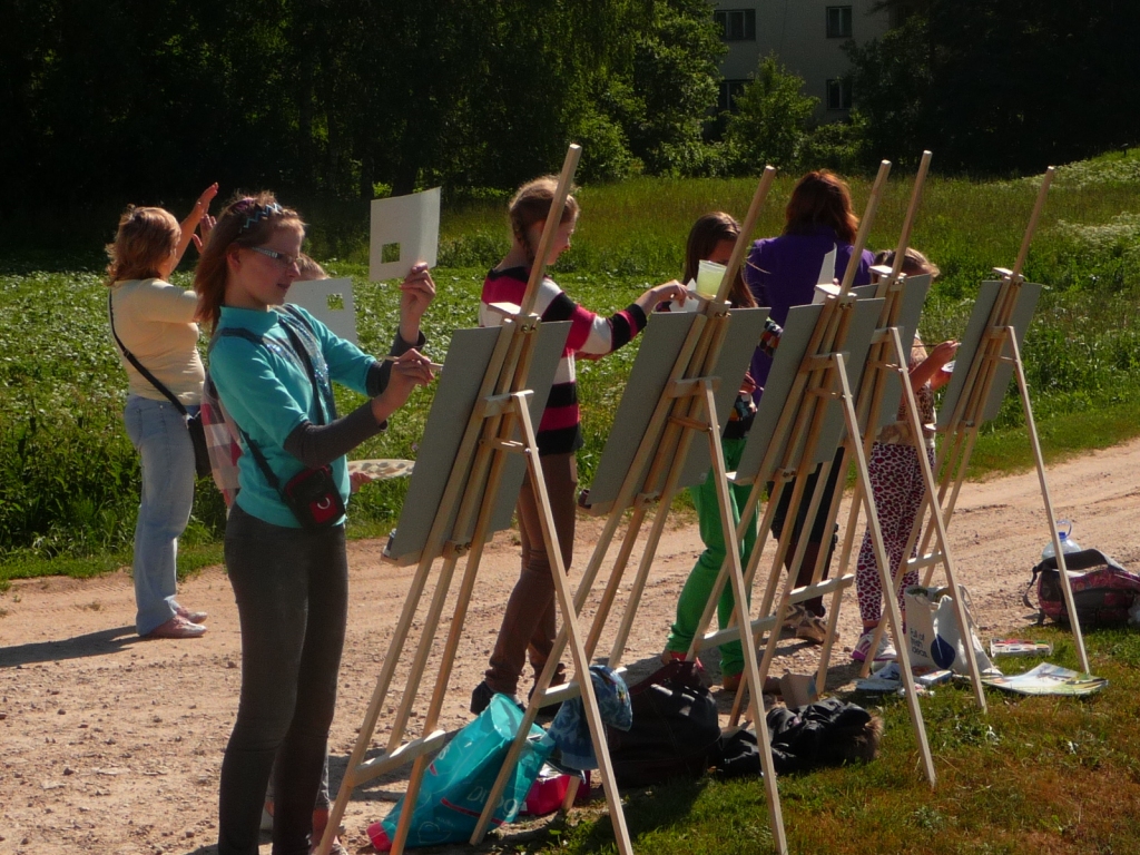 No 16. Līdz 20. jūnijam Ērgļu ciematā norisinās jauno mākslinieku plenērs.
Autors: No bibliotēkas arhīva.