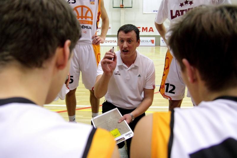 Latvijas U18 izlases galvenais treneris Arnis Vecvagars.
Autors: basket.lv