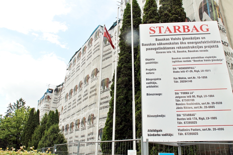 Ja radīsies problēmas ar Bauskas Valsts ģimnāzijas un sākumskolas  ēku renovāciju, kur meklēs vainīgos? 
Autors: Foto – Uldis Varnevičs