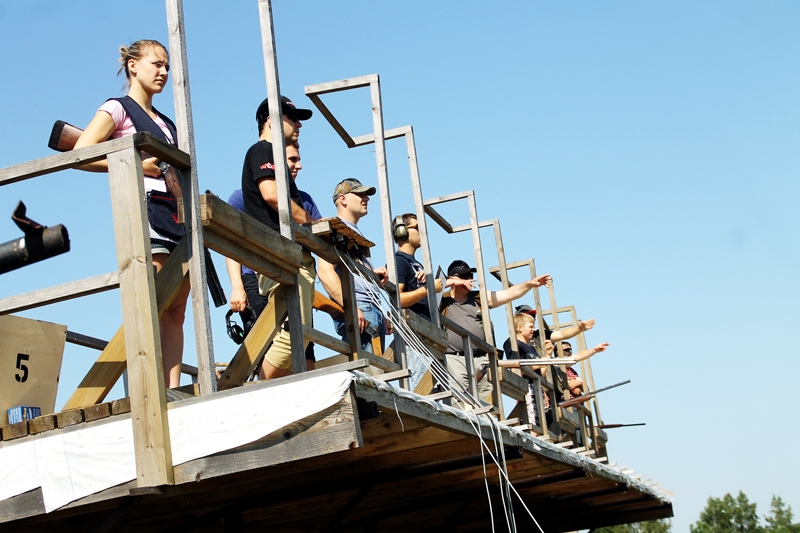 Sportings mednieku sacensībās šoreiz bija populāra disciplīna. 
Autors: Foto – Uldis Varnevičs