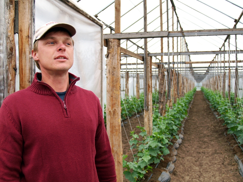 Iecavas saimniecības «Liepziedi» īpašnieks Egils Druviņš.
Autors: no «Bauskas Dzīves» arhīva