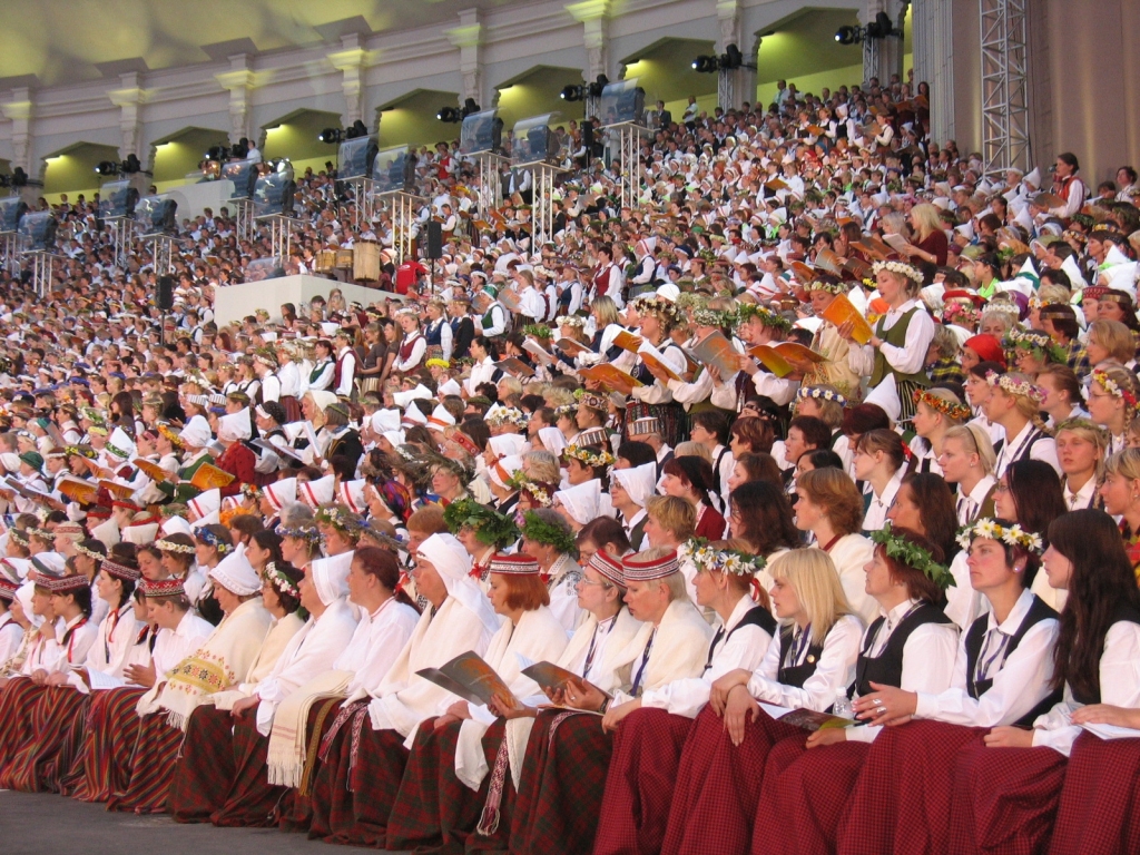 Dziesmu svētkos.
Autors: no «Bauskas Dzīves» arhīva.