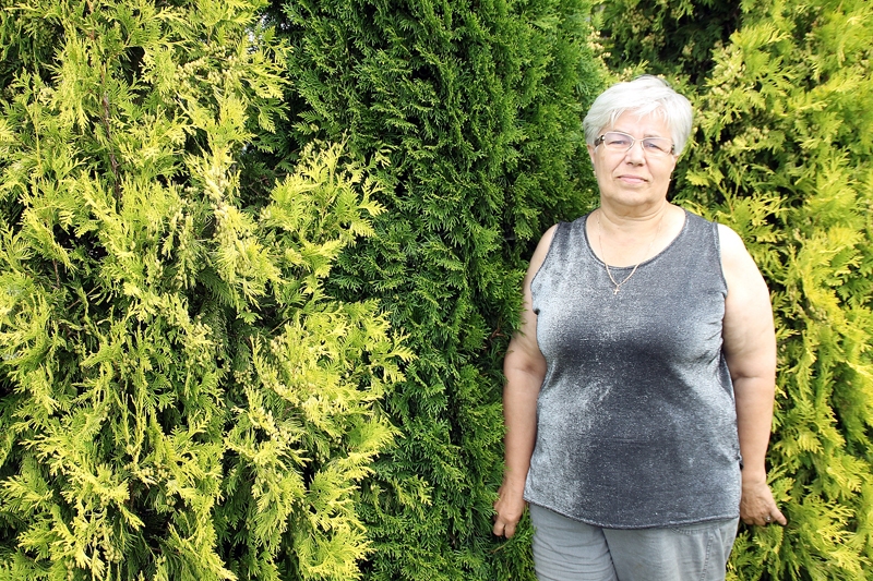 Auguste Dirmante pati kopj dārziņu, audzē puķes un nezaudē smaidu. 
Autors: Uldis Varnevičs