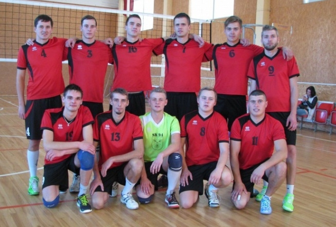 «Vecumnieku» volejbola vienības spēlētāji. 
Autors: No komandas albuma.