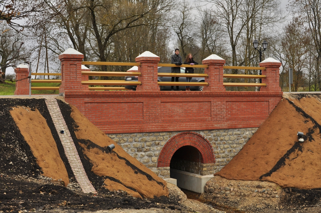Jaunais Riju strauta tilts Skaistkalnē.
Autors: Jānis Vīlaks
