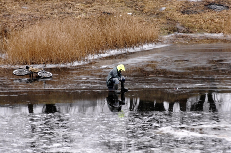Bļitkotājs kā Jēzus pa ūdensvirsu darbojas.
Autors: Ivars Bogdanovs