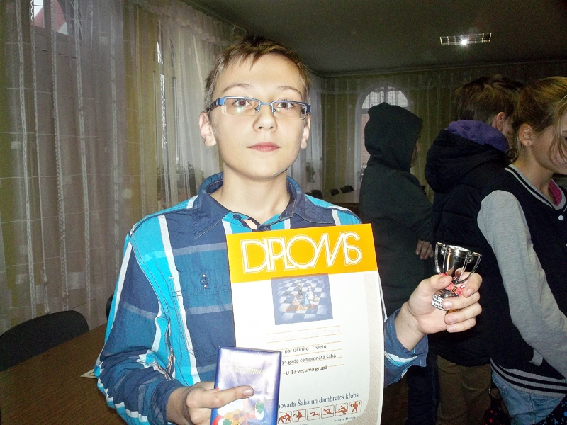 Aigars Miķelsons uzvarēja gan U14, gan U17 vecuma grupas sacīkstēs.
Autors: INGA BERNĀTE