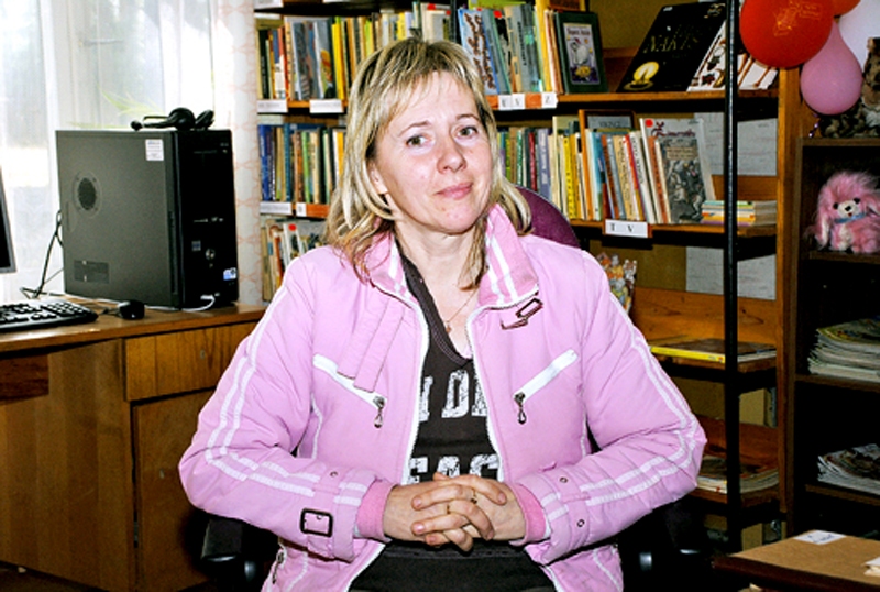 Bibliotēkas vadītāja Brigita Čebatarova.
Autors: No arhīva.