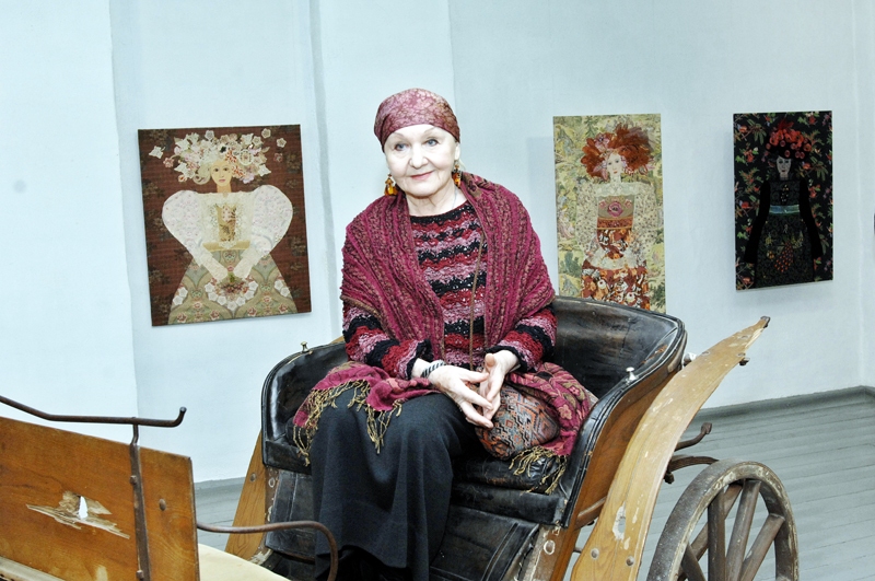 Daina Dagnija savas izstādes atklāšanā Bauskas muzejā.
Autors: Ivars Bogdanovs