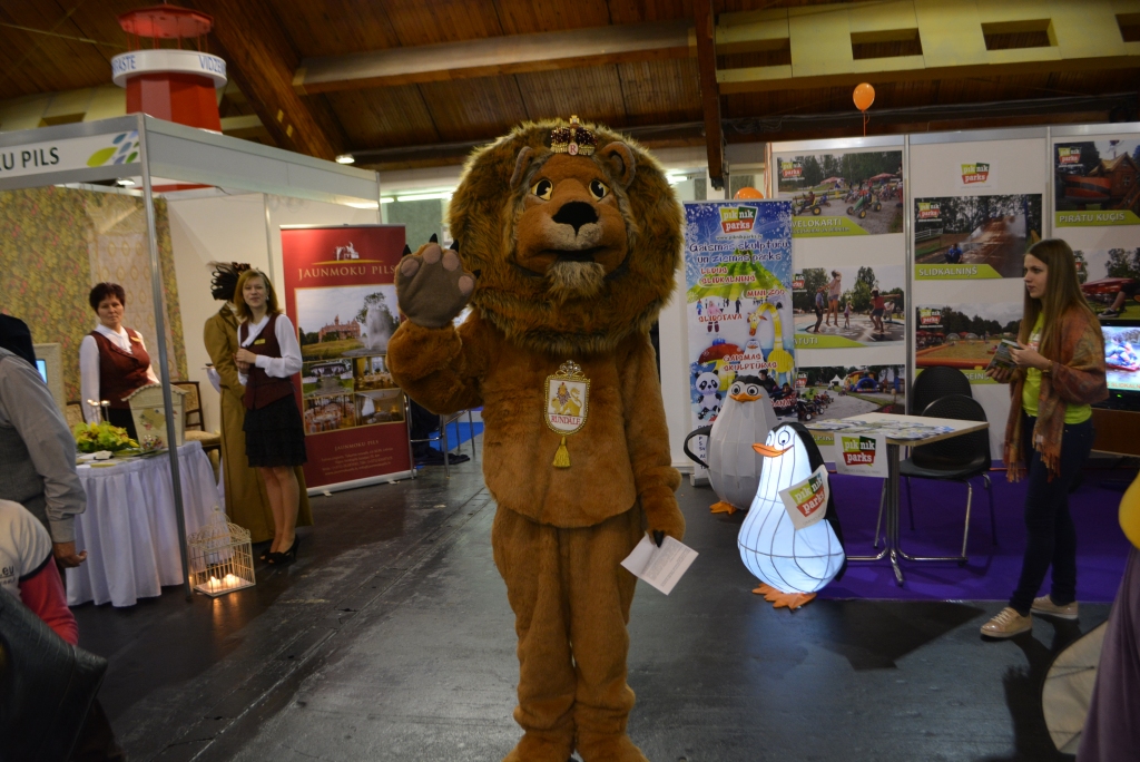 Rundāles novada talismans lauvēns pirmo reizi prezentēts tūrisma izstādē «Balttour 2015».