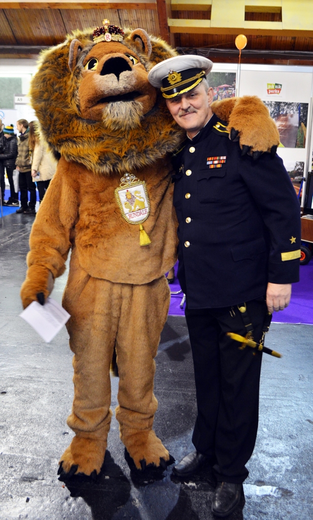 Lauvēns kā Rundāles novada talismans pirmo reizi prezentēts tūrisma izstādē «Balttour 2015».
Autors: Vita Reinfelde