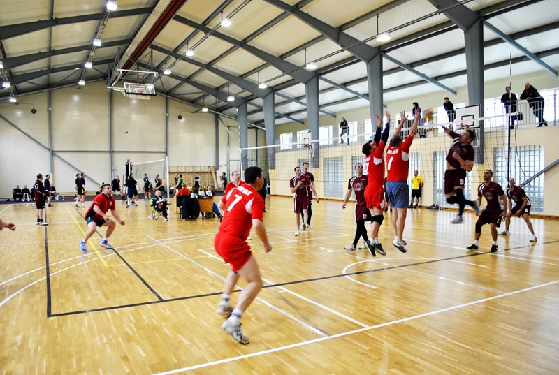 Bauskas komanda spēles laikā. 
Autors: Māris Krūmiņš