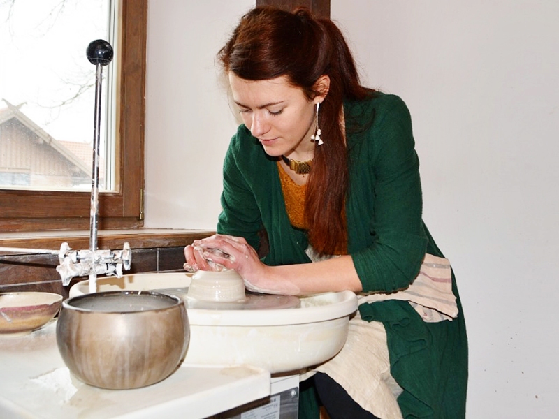 Laimas Grigones darbnīcā Svitenes «Urštēnos» varēs iepazīt keramikas tapšanas procesu.
Autors: V. Reinfelde