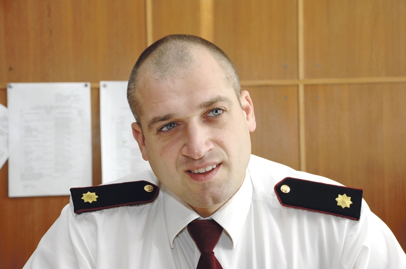 Vadims Kuzmičs, VUGD Bauskas daļas komandieris.
Autors: no «Bauskas Dzīves» arhīva.