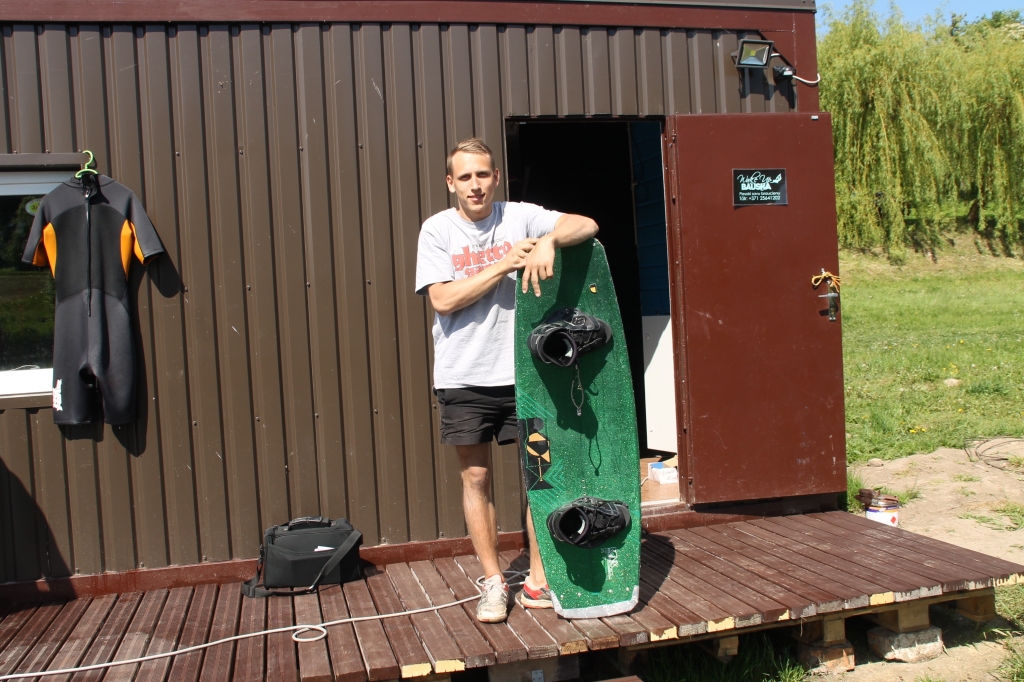 Kristaps Kalniņš plāno paplašināt veikparka piedāvājumu klāstu. 
Autors: Uldis Varnevičs