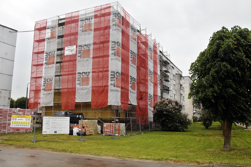 Māja Salātu ielā 20 ir vienīgā daudzdzīvokļu ēka, kuru šogad Bauskā siltinās.
Autors: Ivars Bogdanovs