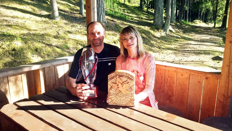 Guntars Stipins un Anda Seimane – «Pelēkā rudens» uzvarētāji. 
Autors: organizatoru foto