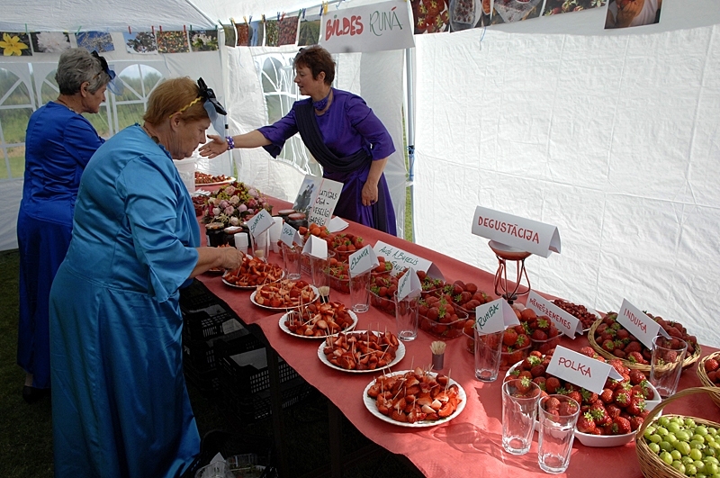 Zemeņu, to ēdienu un ievārījumu degustācijas galdi vienuviet pieejami būs Zemeņu svētkos.
Autors: No arhīva.