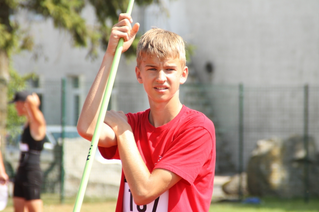 Mārcis Upenieks izcīnīja zelta medaļu šķēpmešanā. 
Autors: No arhīva.