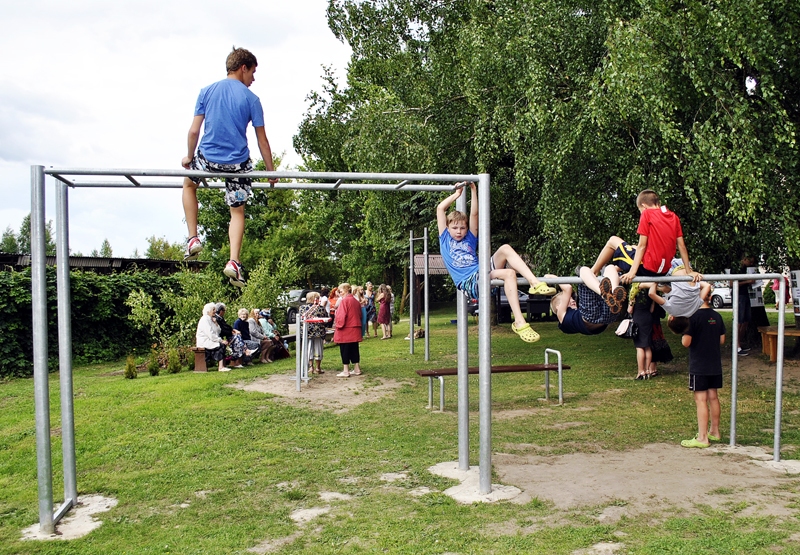 Āra trenažieru laukums Ceraukstes pagasta Mūsas ciemā.
Autors: Māris Krūmiņš