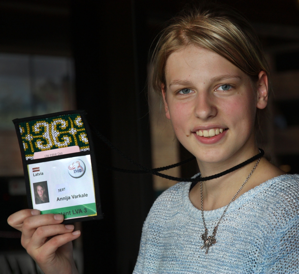 Annija Varkale olimpiādes norises vietā «Lotus Pang Suankaew» viesnīcā Čiangmai pilsētā.
Autors: JŪNASS PALMS