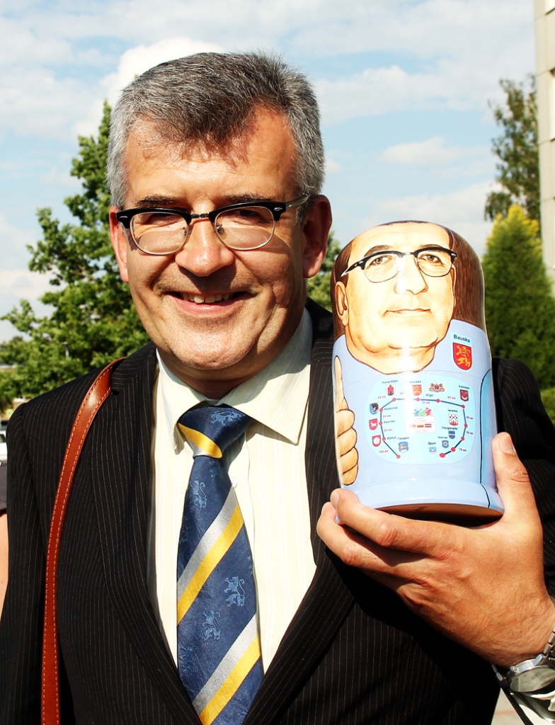 Raitis Ābelnieks ar «dubultnieku».
Autors: Uldis Varnevičs