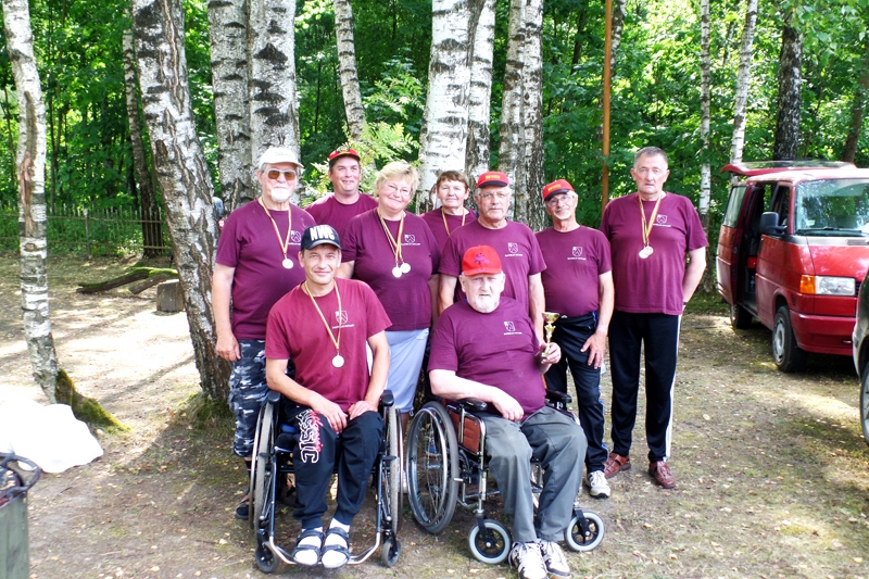 Invalīdu sporta un rehabilitācijas biedrības «Bauska» pārstāvji Pasvalē. 
Autors: Jānis Jegorovs