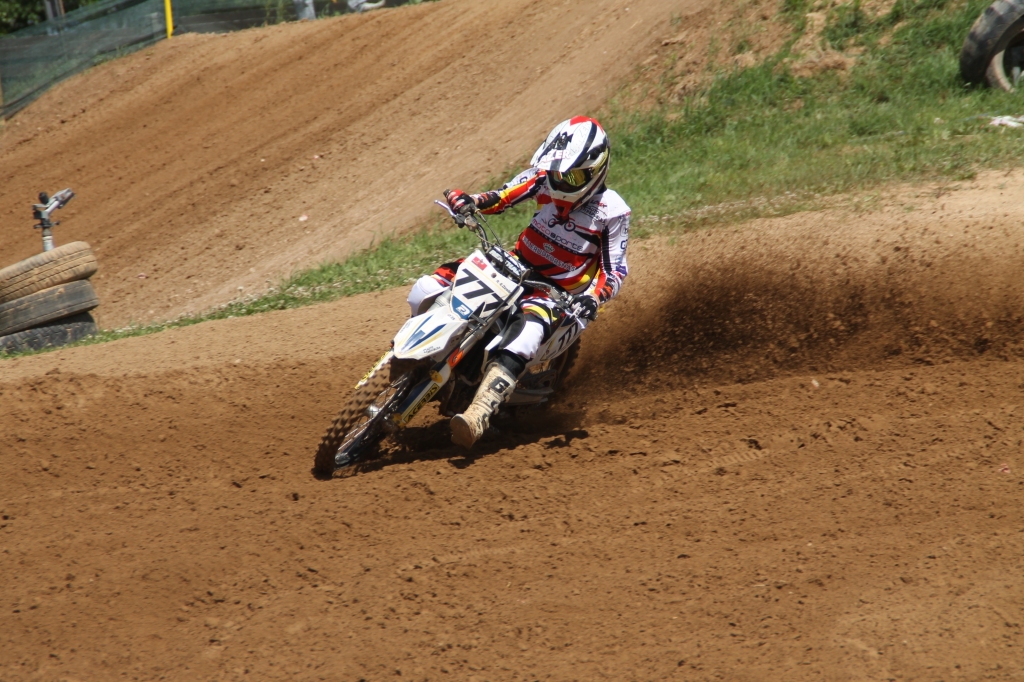 Ralfs Edgars Ozoliņš izcīnīja otro vietu Latvijas čempionātā MX85 klasē. 
Autors: No arhīva.