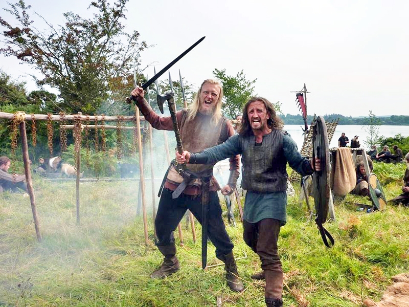 Seriāla «Vikingi» filmēšanas starplaikos.
Autors: no A. Ernstsona albuma.