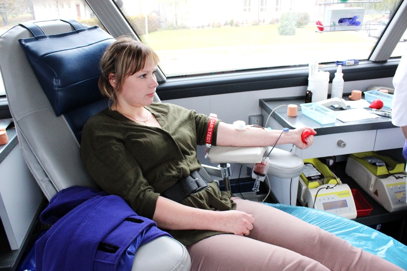 Ieva Mediņa no Bārbeles asinis nodod trīs reizes gadā. 
Autors: Eva Vlasova