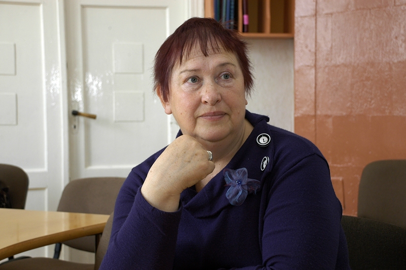 Gunta Siliņa Vecsaules pagasta amatierkopu vada kopš tās dibināšanas. 
Autors: No arhīva.